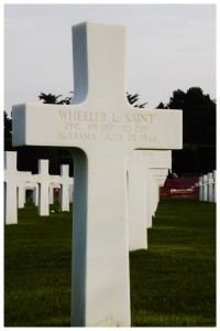 The cross of an Alabama soldier