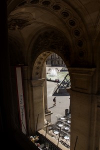 View of the Louvre from Cafe Marly