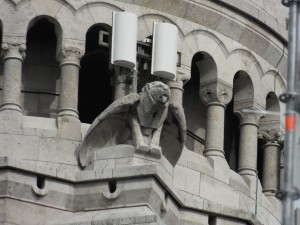 Gargoyle on Le Sacre Coeur thanks to Bernie's great camera lens!