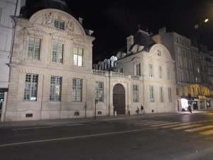 Hotel de Sully at night near our apartment