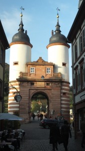 The gate across Old Bridge on the Nectar River (hope that is the correct spelling)