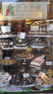 Yummy German pastries along the longest shopping street in Germany in the heart of old town.