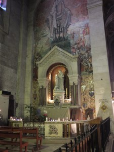 Restored chapel in Eglise Sainte Anne