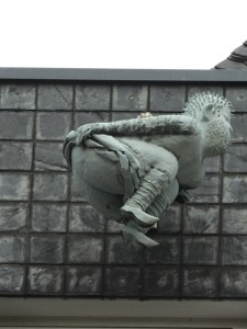 How's this for an interesting gargoyle along the streets of old-town Cologne?