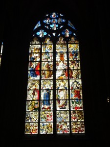 Gorgeous stained glass in the cathedral