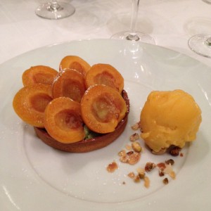 Apricot tart which Bernie and I shared