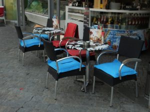 We even found some interesting café chairs 