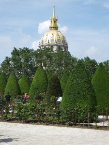 Les Invalides from the Rodin Museum, where Napoleon is buried.