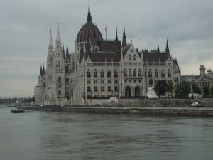 This is the Parliament building which sits right on the river on the flat side which is Pest