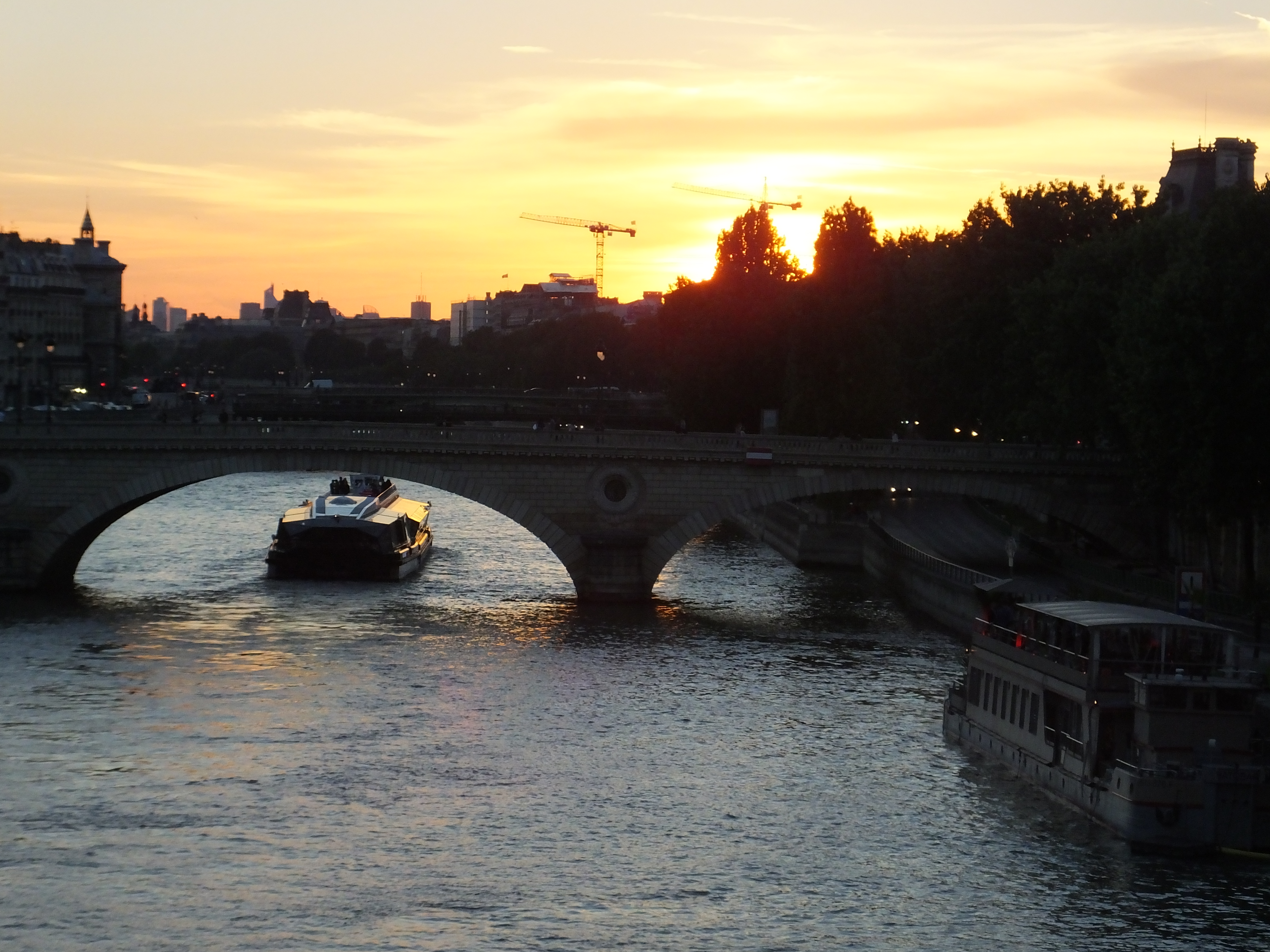 Sunset along the Seine