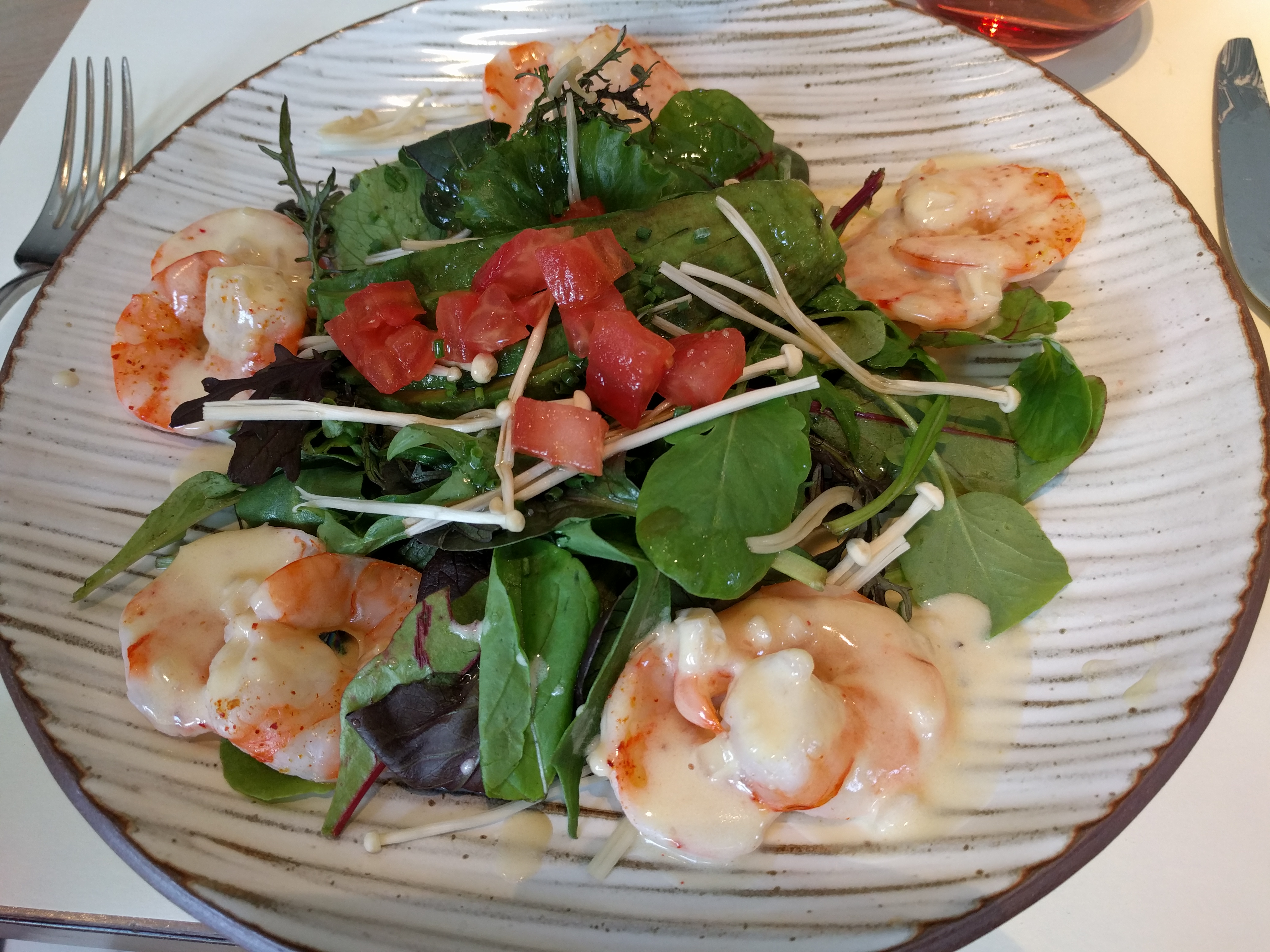 My shrimp salad