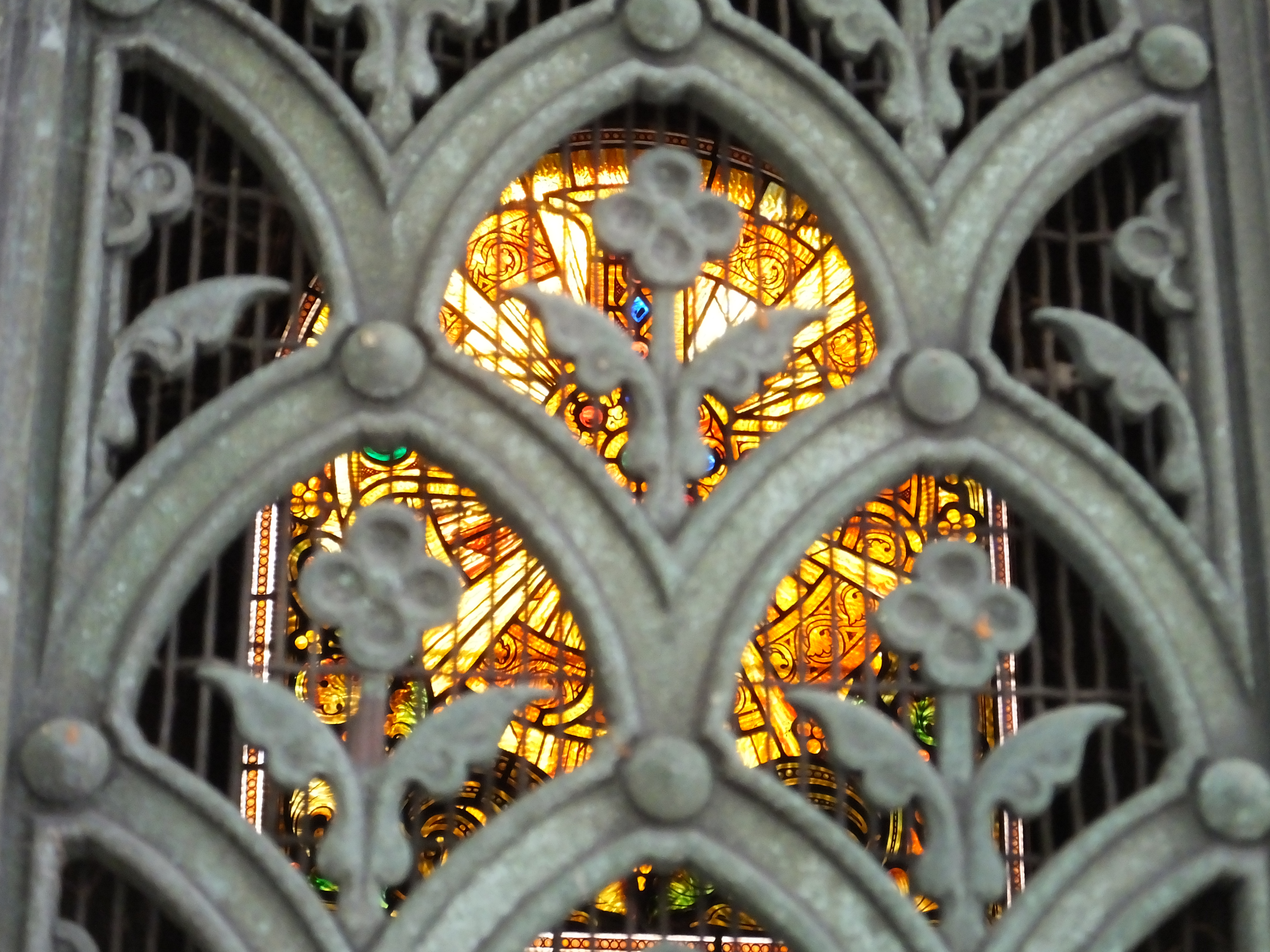 One of many examples of beautiful stained glass